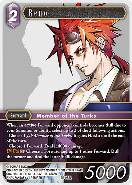Image for Reno (Tears of the Planet) (25-085L) - Final Fantasy TCG