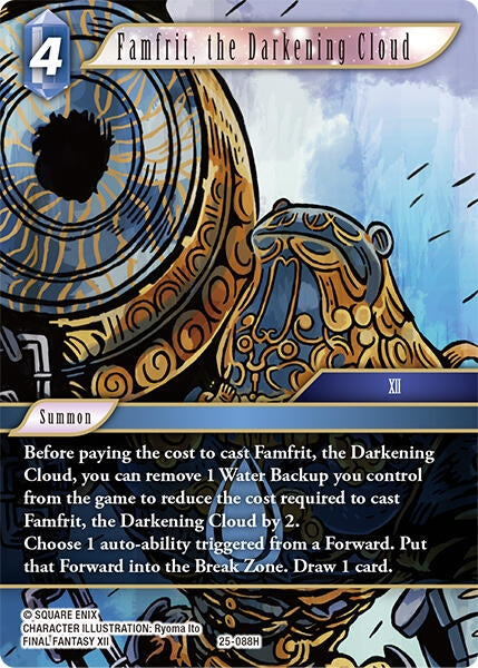 Image for Famfrit, the Darkening Cloud (Tears of the Planet) (25-088H) - Final Fantasy TCG