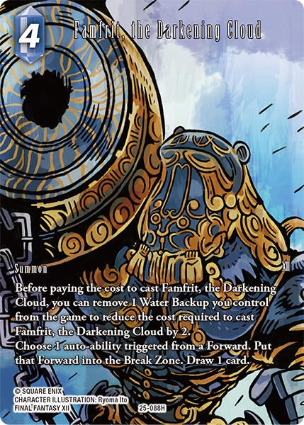 Image for Famfrit, the Darkening Cloud (Full Art) (Tears of the Planet) (25-088H) - Final Fantasy TCG