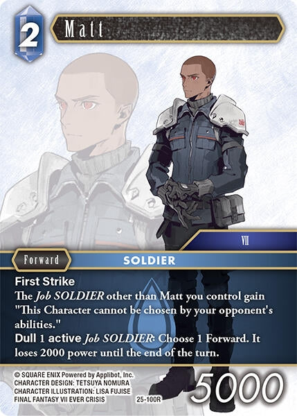 Image for Matt (Tears of the Planet) (25-100R) - Final Fantasy TCG