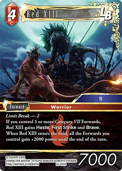 Image for Red XIII LB (Tears of the Planet) (25-107H) - Final Fantasy TCG
