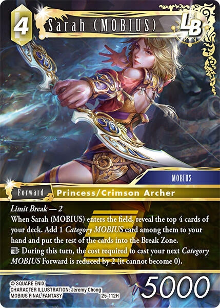Image for Sarah (MOBIUS) LB (Tears of the Planet) (25-112H) - Final Fantasy TCG