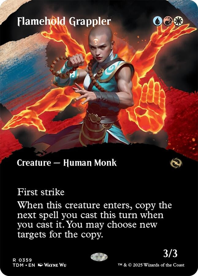Image for Flamehold Grappler (Borderless) (Tarkir: Dragonstorm) (359) - Magic: The Gathering