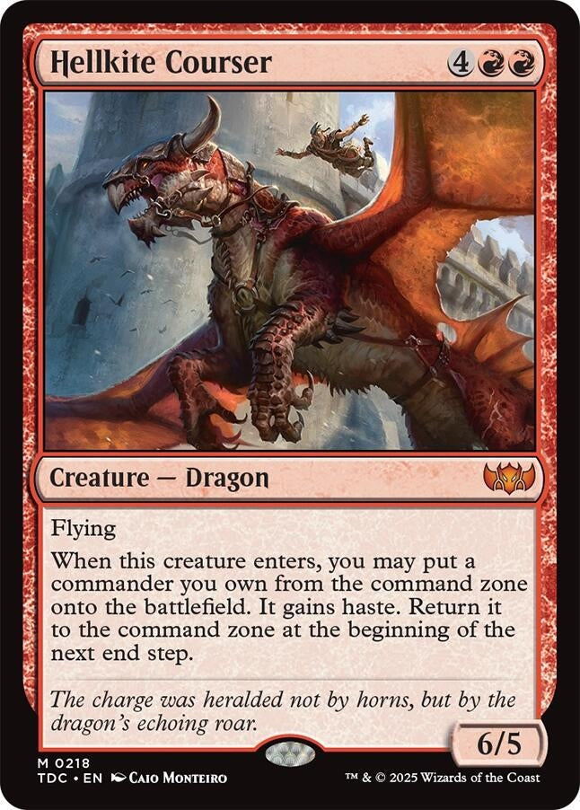 Image for Hellkite Courser (Commander: Tarkir: Dragonstorm) (218) - Magic: The Gathering