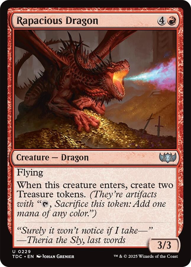 Image for Rapacious Dragon (Commander: Tarkir: Dragonstorm) (229) - Magic: The Gathering