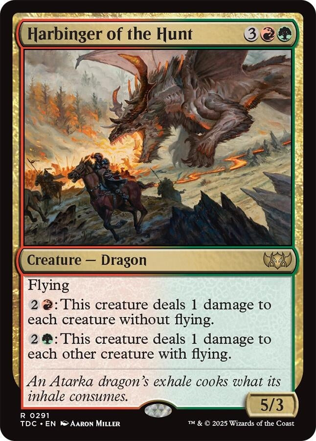 Image for Harbinger of the Hunt (Commander: Tarkir: Dragonstorm) (291) - Magic: The Gathering