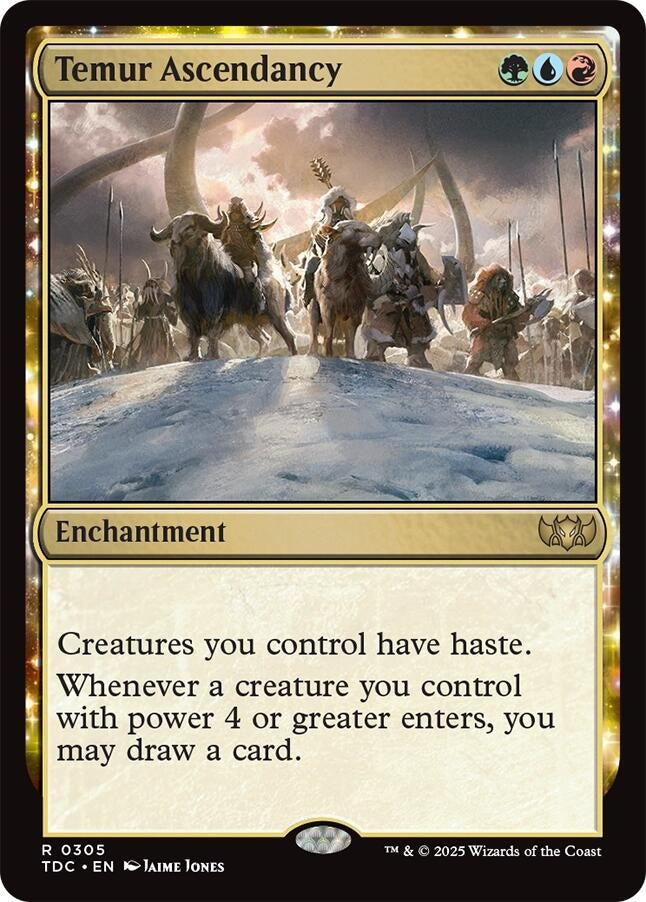 Image for Temur Ascendancy (Commander: Tarkir: Dragonstorm) (305) - Magic: The Gathering