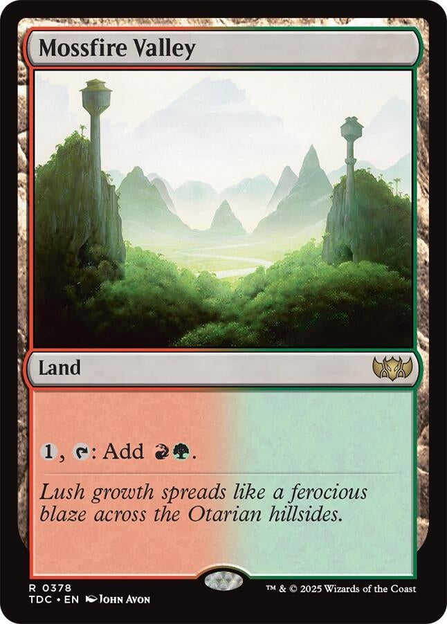 Image for Mossfire Valley (Commander: Tarkir: Dragonstorm) (378) - Magic: The Gathering