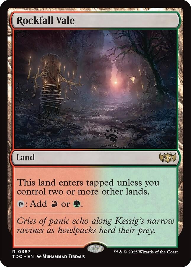 Image for Rockfall Vale (Commander: Tarkir: Dragonstorm) (387) - Magic: The Gathering