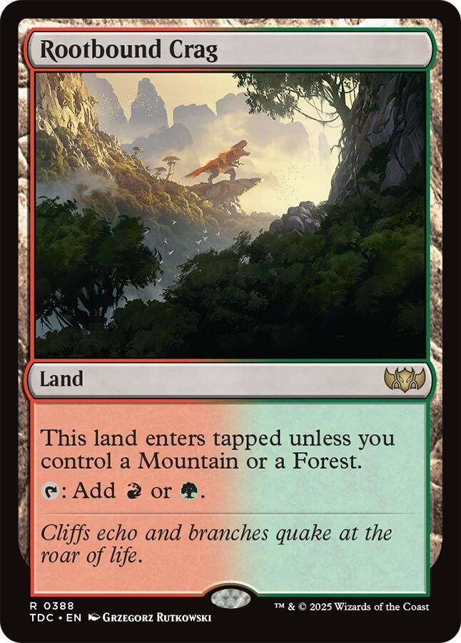 Image for Rootbound Crag (Commander: Tarkir: Dragonstorm) (388) - Magic: The Gathering