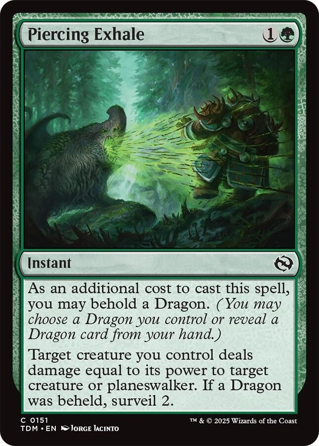 Image for Piercing Exhale (Tarkir: Dragonstorm) (151) - Magic: The Gathering