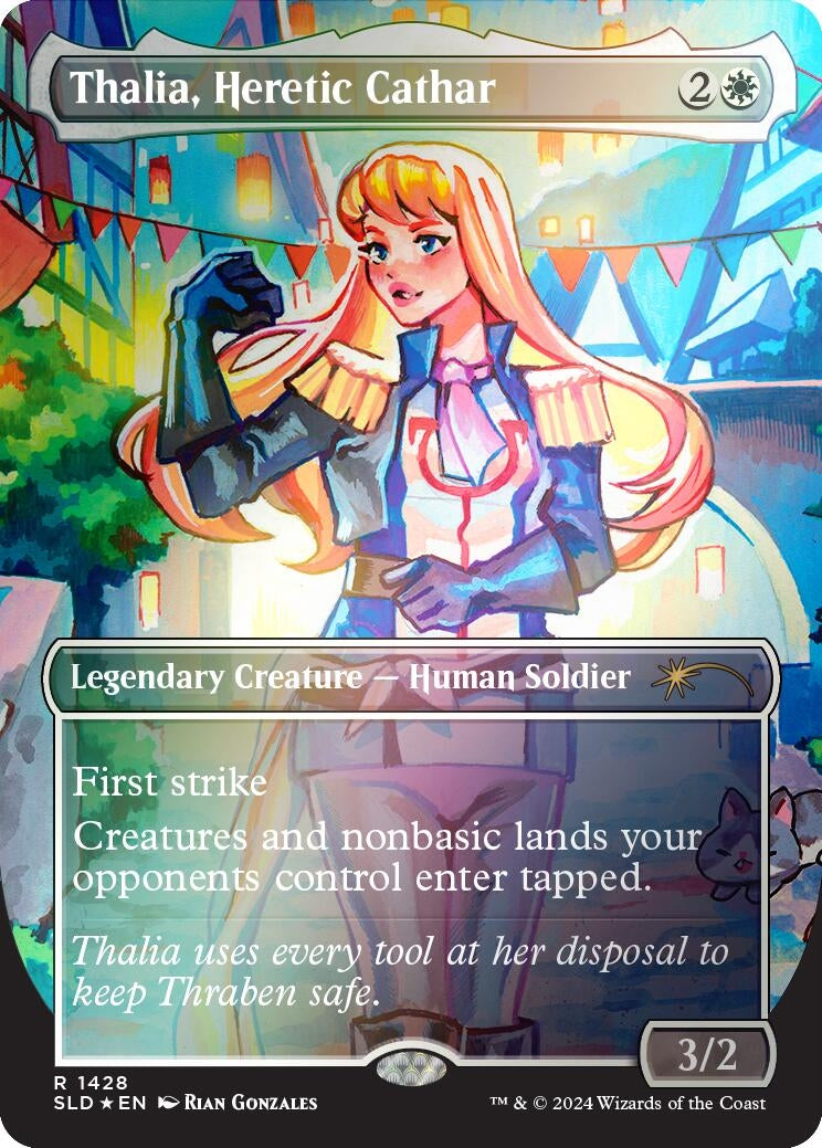 Image for Thalia, Heretic Cathar (Rainbow Foil) (Secret Lair Drop Series) (1428) - Magic: The Gathering