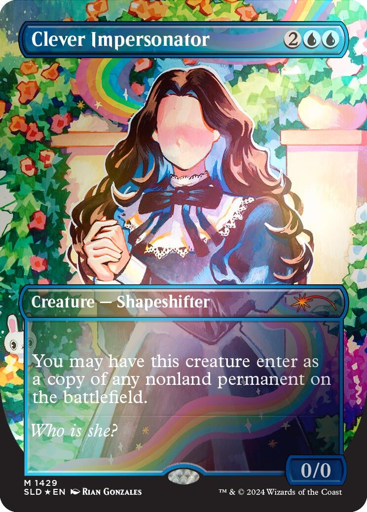 Image for Clever Impersonator (Rainbow Foil) (Secret Lair Drop Series) (1429) - Magic: The Gathering