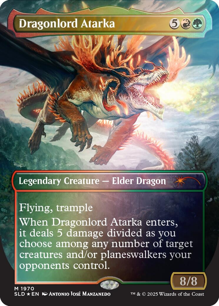 Image for Dragonlord Atarka (Rainbow Foil) (Secret Lair Drop Series) (1970) - Magic: The Gathering