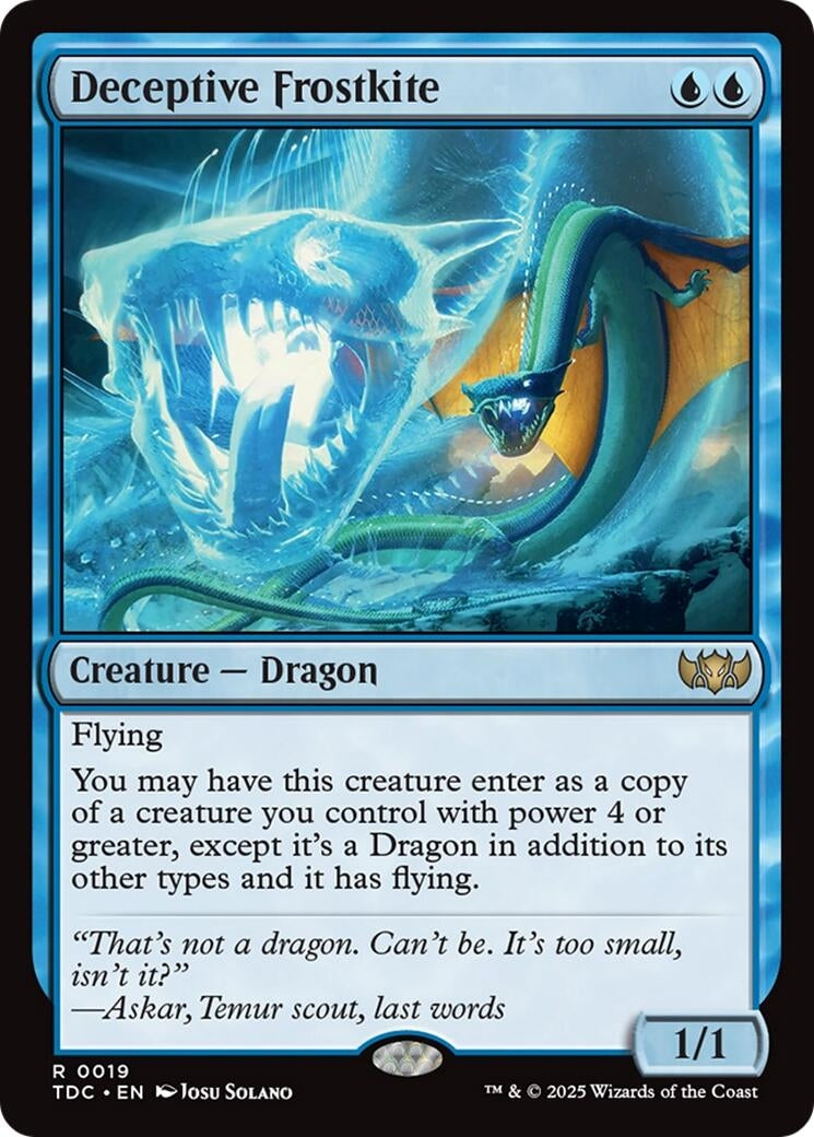 Image for Deceptive Frostkite (Commander: Tarkir: Dragonstorm) (19) - Magic: The Gathering