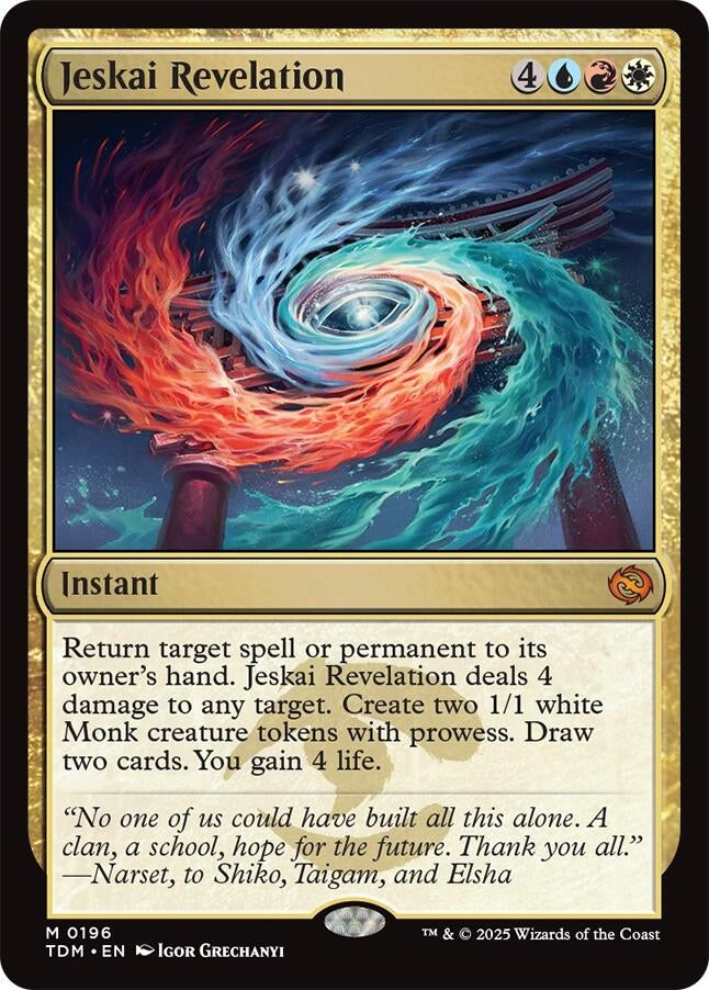 Image for Jeskai Revelation (Tarkir: Dragonstorm) (196) - Magic: The Gathering