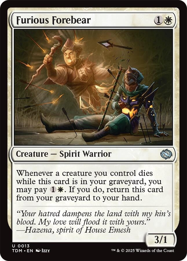 Image for Furious Forebear (Tarkir: Dragonstorm) (13) - Magic: The Gathering