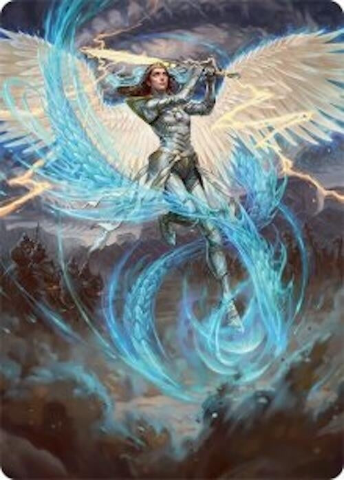 Image for Elspeth, Storm Slayer Art Card (49/54) (Art Series: Tarkir: Dragonstorm) (49) - Magic: The Gathering