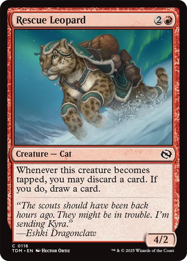 Image for Rescue Leopard (Tarkir: Dragonstorm) (116) - Magic: The Gathering