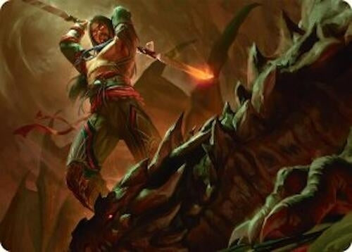Image for Sarkhan's Resolve Art Card (18/54) (Art Series: Tarkir: Dragonstorm) (18) - Magic: The Gathering