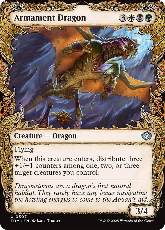 Image for Armament Dragon (Showcase) (Tarkir: Dragonstorm) (307) - Magic: The Gathering