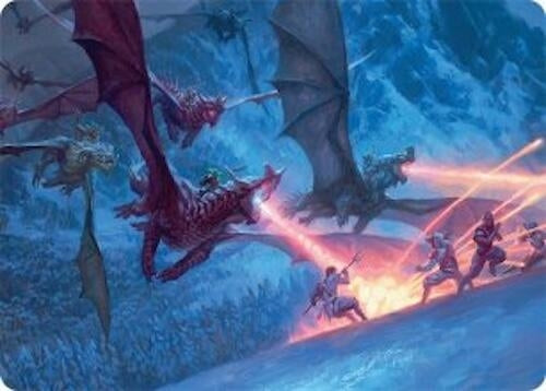 Image for Dragonback Assault Art Card (22/54) (Art Series: Tarkir: Dragonstorm) (22) - Magic: The Gathering