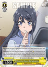 Image for Moment at Home, Mai Sakurajima (SR) (Rascal Does Not Dream Series) (SBY/W114-E016S SR) - Weiss Schwarz