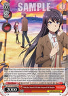 Image for Fading Days, Knapsack Kid & Sakuta Azusagawa & Mai Sakurajima (SR) (Rascal Does Not Dream Series) (SBY/W114-E068S SR) - Weiss Schwarz