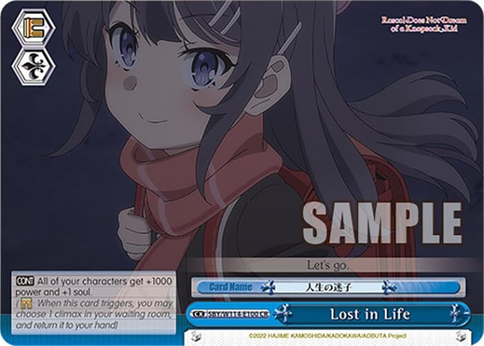 Image for Lost in Life (RRR) (Rascal Does Not Dream Series) (SBY/W114-E100R RRR) - Weiss Schwarz