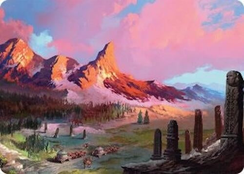 Image for Rugged Highlands Art Card (29/54) (Art Series: Tarkir: Dragonstorm) (29) - Magic: The Gathering