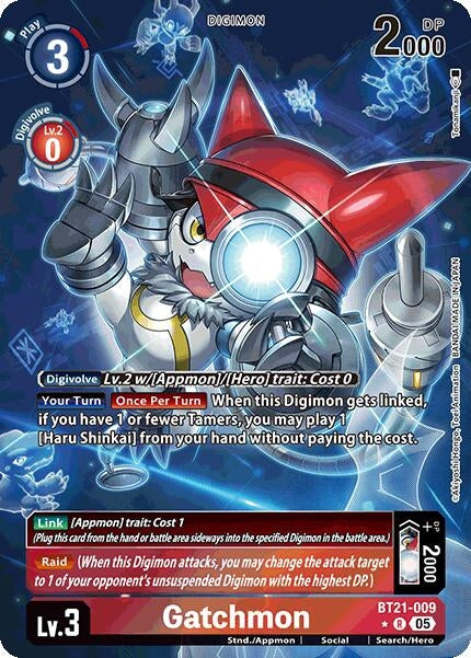 Image for Gatchmon (Alternate Art) (BT21) (BT21-009 R) - Digimon Card Game