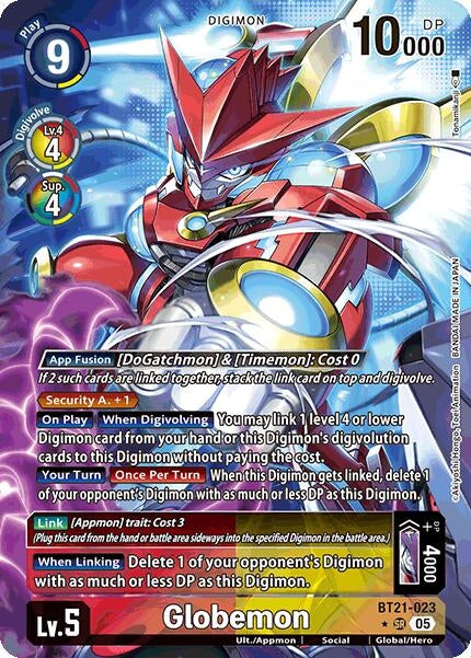 Image for Globemon (Alternate Art) (BT21) (BT21-023 SR) - Digimon Card Game