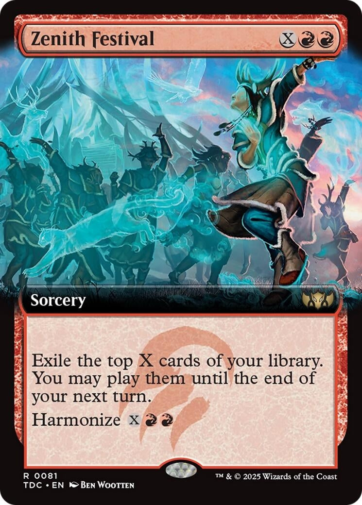 Image for Zenith Festival (Extended Art) (Commander: Tarkir: Dragonstorm) (81) - Magic: The Gathering