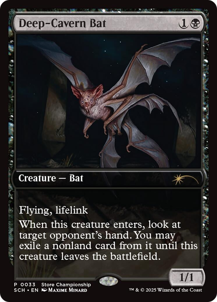 Image for Deep-Cavern Bat (Game Day & Store Championship Promos) (33) - Magic: The Gathering