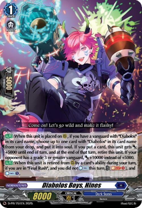 Image for Diabolos Boys, Hines (D Promo Cards) (D-PR/751EN) - Cardfight Vanguard