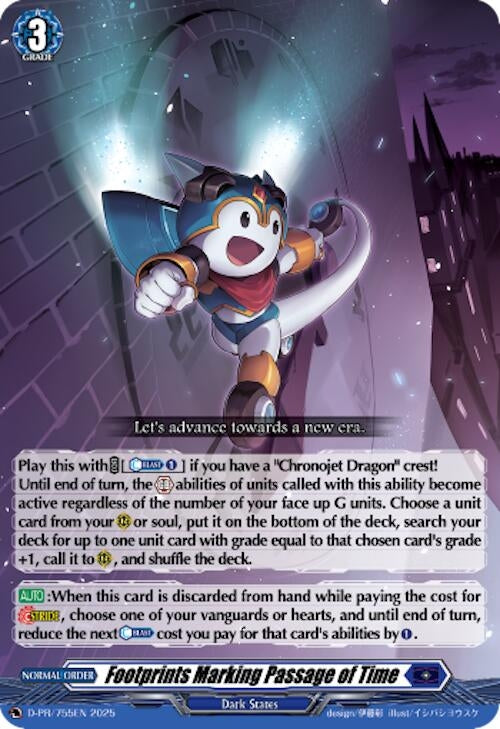 Image for Footprints Marking Passage of Time (D-PR/755) (D Promo Cards) (D-PR/755EN) - Cardfight Vanguard