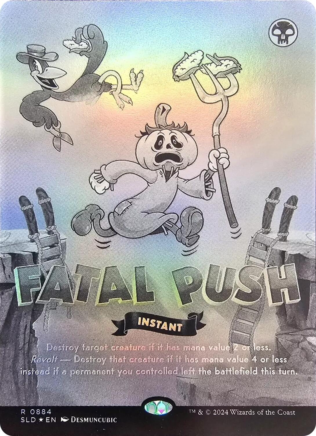 Image for Fatal Push (0884) (Black & White Foil) (Secret Lair Drop Series) (884) - Magic: The Gathering