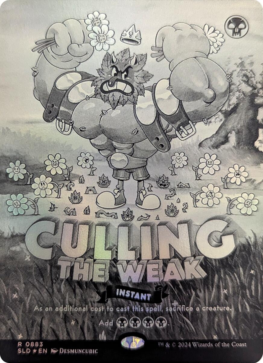 Image for Culling the Weak (Black & White Foil) (Secret Lair Drop Series) (883) - Magic: The Gathering