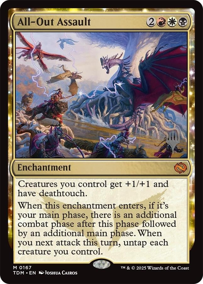 Image for All-Out Assault (Promo Pack: Tarkir: Dragonstorm) (167) - Magic: The Gathering