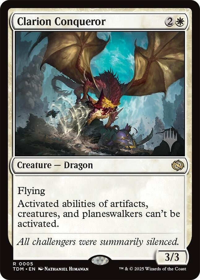 Image for Clarion Conqueror (Promo Pack: Tarkir: Dragonstorm) (5) - Magic: The Gathering