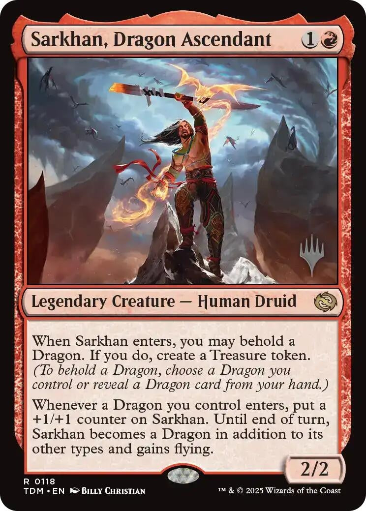 Image for Sarkhan, Dragon Ascendant (Promo Pack: Tarkir: Dragonstorm) (118) - Magic: The Gathering