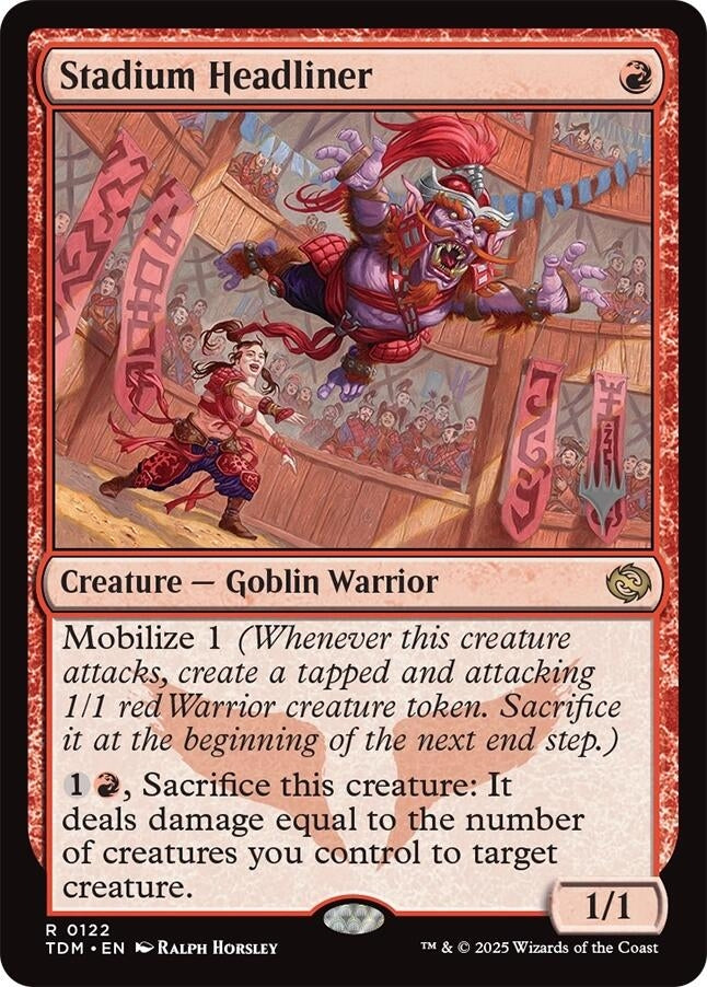 Image for Stadium Headliner (Promo Pack: Tarkir: Dragonstorm) (122) - Magic: The Gathering