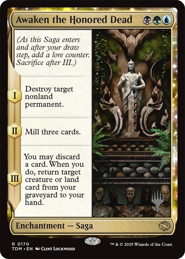 Image for Awaken the Honored Dead (Promo Pack: Tarkir: Dragonstorm) (170) - Magic: The Gathering