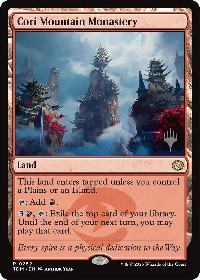 Image for Cori Mountain Monastery (Promo Pack: Tarkir: Dragonstorm) (252) - Magic: The Gathering