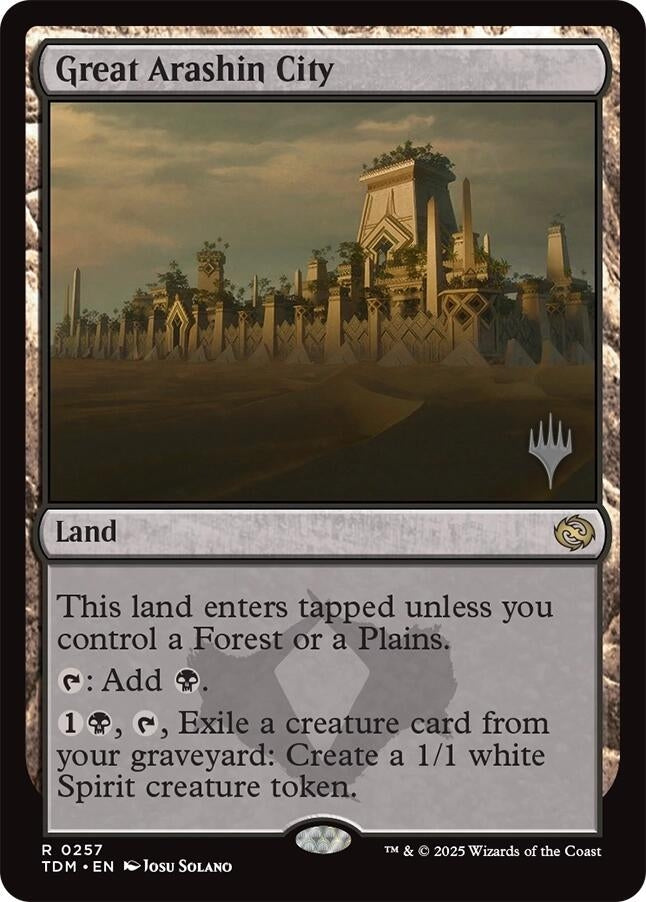 Image for Great Arashin City (Promo Pack: Tarkir: Dragonstorm) (257) - Magic: The Gathering