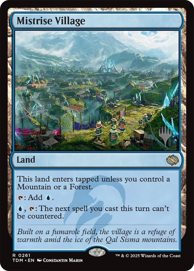 Image for Mistrise Village (Promo Pack: Tarkir: Dragonstorm) (261) - Magic: The Gathering