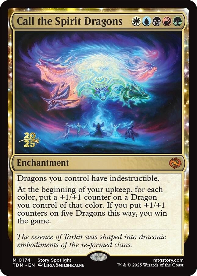 Image for Call the Spirit Dragons (Prerelease Cards) (174) - Magic: The Gathering