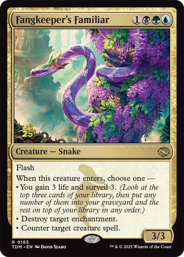 Image for Fangkeeper's Familiar (Prerelease Cards) (183) - Magic: The Gathering