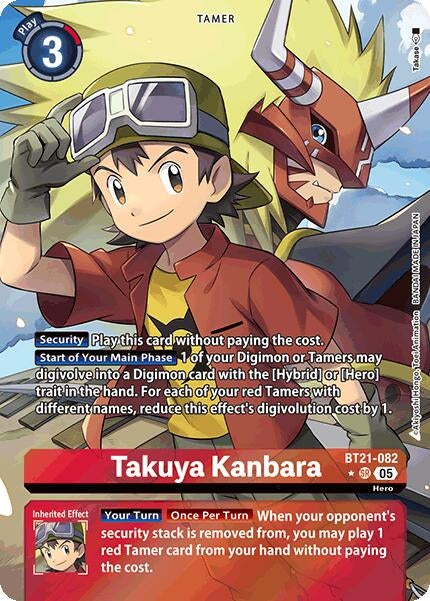 Image for Takuya Kanbara (Alternate Art) (BT21) (BT21-082 SR) - Digimon Card Game
