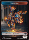 Image for Elemental (0027) // Monk Double-Sided Token (Commander: Tarkir: Dragonstorm) (27 // 3) - Magic: The Gathering